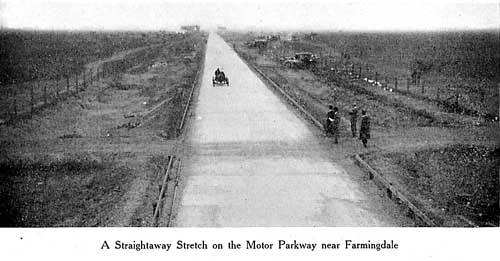 A Straightaway Stretch on the Motor Parkway near Farmingdale